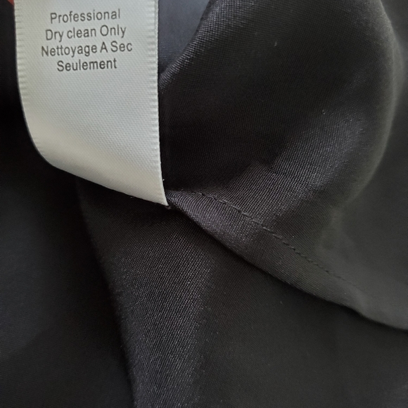 Alice + Olivia Black Silk Collar Dress szXS - Picture 12 of 16